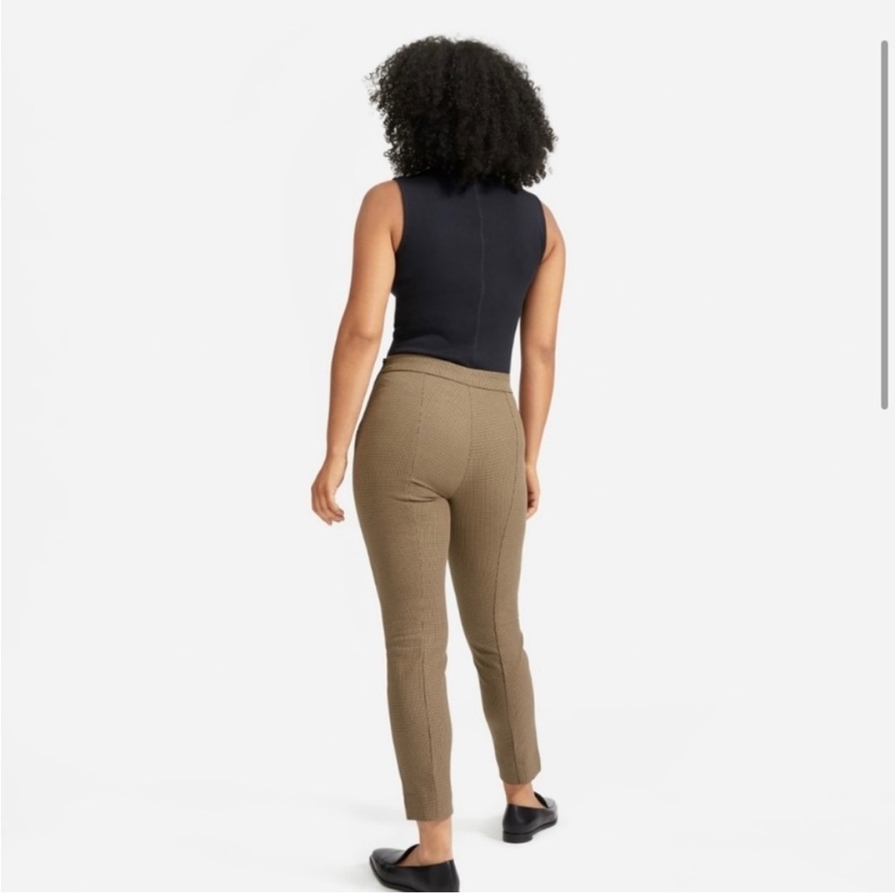 Everlane Bi-Stretch work pant - regular length - curvy fit - houndstooth pattern
